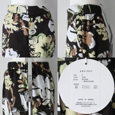 画像6: 【 anana 】 アナナ きれいめ テロテロ ペイント フラワー 裏地付き ワイド パンツ 春夏秋 レディース  (6)
