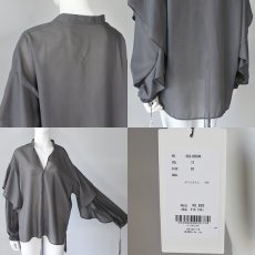 画像6: 【 CLOCHE 】 クロッシェ クロシェ 吸湿速乾 ラッフルフリル シアー スキッパー ブラウス 春夏秋 レディース  (6)