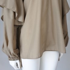 画像3: 【 CLOCHE 】 クロッシェ クロシェ 吸湿速乾 ラッフルフリル シアー スキッパー ブラウス 春夏秋 レディース  (3)