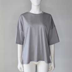 画像1: 《 アンサンブル 対応 》【 Maglia Plus 】マリア プラス きれいめ 接触冷感 ツルツル テロテロ シルケット カットソー Tシャツ 春夏秋 レディース  (1)