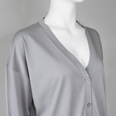 画像2: 《 アンサンブル 対応 》【 Maglia Plus 】マリア プラス きれいめ 接触冷感 ツルツル テロテロ シルケット カットソー カーディガン 春夏秋 レディース  (2)