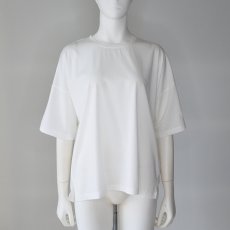 画像1: 《 アンサンブル 対応 》【 Maglia Plus 】マリア プラス きれいめ 接触冷感 ツルツル テロテロ シルケット カットソー Tシャツ 春夏秋 レディース  (1)