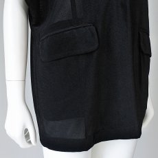 画像3: 【 CLOCHE 】 クロッシェ クロシェ オーバーサイズ メッシュ ベロア 半袖 ジャケット 春夏秋 レディース  (3)
