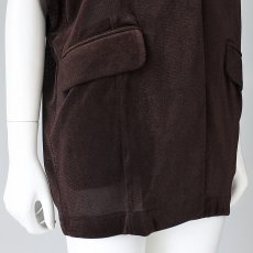 画像3: 【 CLOCHE 】 クロッシェ クロシェ オーバーサイズ メッシュ ベロア 半袖 ジャケット 春夏秋 レディース  (3)