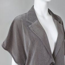 画像2: 【 CLOCHE 】 クロッシェ クロシェ オーバーサイズ メッシュ ベロア 半袖 ジャケット 春夏秋 レディース  (2)