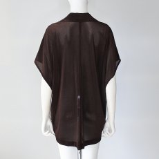 画像5: 【 CLOCHE 】 クロッシェ クロシェ オーバーサイズ メッシュ ベロア 半袖 ジャケット 春夏秋 レディース  (5)