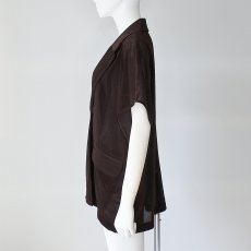 画像4: 【 CLOCHE 】 クロッシェ クロシェ オーバーサイズ メッシュ ベロア 半袖 ジャケット 春夏秋 レディース  (4)