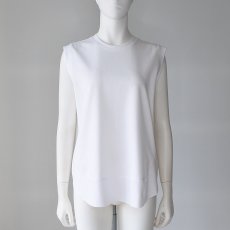 画像1: 【 Dignite Collier 】 ディニテコリエ 　裾切り替え ノースリーブ Tシャツ カットソー 春夏秋 レディース  (1)