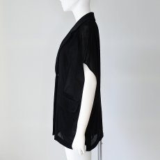 画像4: 【 CLOCHE 】 クロッシェ クロシェ オーバーサイズ メッシュ ベロア 半袖 ジャケット 春夏秋 レディース  (4)