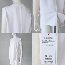 画像6: 【 Dignite Collier 】 ディニテコリエ 　裾切り替え ノースリーブ Tシャツ カットソー 春夏秋 レディース  (6)