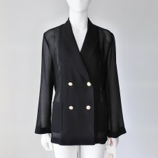 画像1: 【 Dignite Collier 】 ディニテコリエ メッシュ ダブル ジャケット 春夏秋 レディース  (1)
