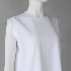 画像2: 【 Dignite Collier 】 ディニテコリエ 　裾切り替え ノースリーブ Tシャツ カットソー 春夏秋 レディース  (2)
