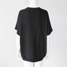 画像5: 【 Dignite Collier 】 ディニテコリエ 日本製 ジョーゼット風 コクーン ドルマンスリーブ プルオーバー カットソー 春夏秋 レディース  (5)