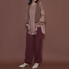 画像1: 【予約商品】《納期：2025年10月中旬〜10月下旬》【 CYAN TOKYO 】シアン トーキョー スクエアポケット ジャージ ジョガー パンツ 春秋冬 レディース  (1)