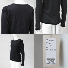 画像6: 【 cafune 】 カフネ 日本製 シアー ベロア クルーネック カットソー 春秋冬 レディース  (6)
