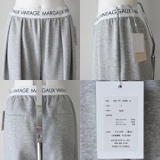 画像6: 【 MARGAUX VINTAGE 】 マルゴーヴィンテージ ロゴウエストゴム カーブ カービー コクーン タック スウェット スエット パンツ 春夏秋 レディース  (6)