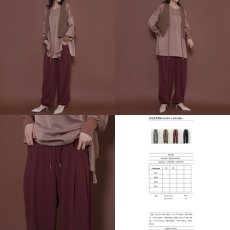 画像2: 【予約商品】《納期：2025年10月中旬〜10月下旬》【 CYAN TOKYO 】シアン トーキョー スクエアポケット ジャージ ジョガー パンツ 春秋冬 レディース  (2)
