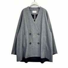 画像4: 【予約商品】《納期：2025年9月下旬〜10月上旬》【 CHIGNON 】シニヨン ダブルフェイス ジャージ コート 春秋冬 レディース  (4)