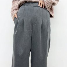 画像2: 【予約商品】《納期：2025年10月下旬》【 CYNICAL 】 シニカル きれいめ 暖かい 裏起毛 ツイル ワイド コクーン パンツ 春秋冬 レディース  (2)
