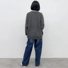 画像6: 【予約商品】《納期：2025年11月上旬》【 CYNICAL 】 シニカル ノンチク ブークレ ラメ フェザー ネップ ウォッシャブル Vネック コクーン ニット 春秋冬 レディース  (6)