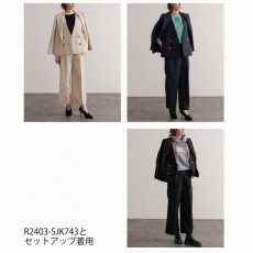 画像1: 《セットアップ対応》【 RISLEY 】 リズレー リズレイ Wrapped pants ラップ風 ワイドパンツ 春秋冬 レディース  (1)