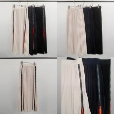 画像2: 《セットアップ対応》【 RISLEY 】 リズレー リズレイ Logo zip pleats skirt ペチコート付き ジップ プリーツ スカート 春秋冬 レディース  (2)