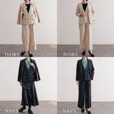 画像7: 《セットアップ対応》【 RISLEY 】 リズレー リズレイ Tailor collar shoulder jacket 2way 肩掛け ピークドラペル センターベンツ ジャケット 春秋冬 レディース  (7)