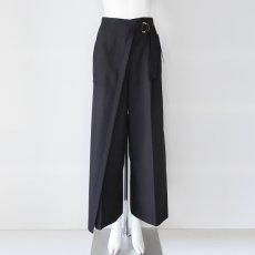 画像1: 《 セットアップ 対応》【 RISLEY 】 リズレー リズレイ Wrapped pants ラップ風 ワイドパンツ 春秋冬 レディース  (1)