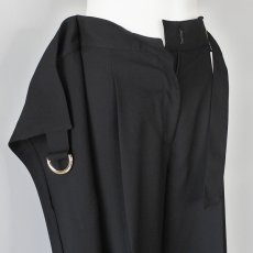 画像2: 《 セットアップ 対応》【 RISLEY 】 リズレー リズレイ Wrapped pants ラップ風 ワイドパンツ 春秋冬 レディース  (2)