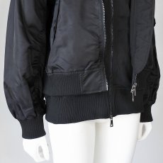 画像4: 《 セットアップ 対応 》【 RISLEY 】 リズレー リズレイ Shoulder MA-1 肩掛け 2way MA1 ナイロン ブルゾン 春秋冬 レディース  (4)