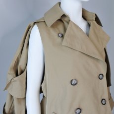 画像2: 【 RISLEY 】 リズレー リズレイ Shoulder trench 肩掛け 2way トレンチコート 春秋冬 レディース  (2)
