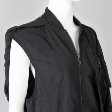 画像3: 《 セットアップ 対応 》【 RISLEY 】 リズレー リズレイ Shoulder MA-1 肩掛け 2way MA1 ナイロン ブルゾン 春秋冬 レディース  (3)