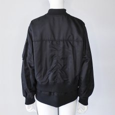 画像6: 《 セットアップ 対応 》【 RISLEY 】 リズレー リズレイ Shoulder MA-1 肩掛け 2way MA1 ナイロン ブルゾン 春秋冬 レディース  (6)
