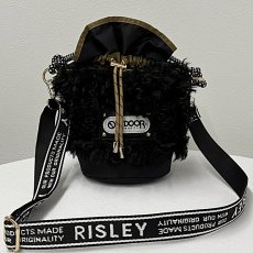 画像5: 予約商品《８/末頃入荷》【 RISLEY x OUTDOOR 】 リズレー リズレイ アウトドア コラボ Bucket fur bag エコファー バスケット 斜め掛け ショルダー ハンド バッグ 春秋冬 レディース  (5)