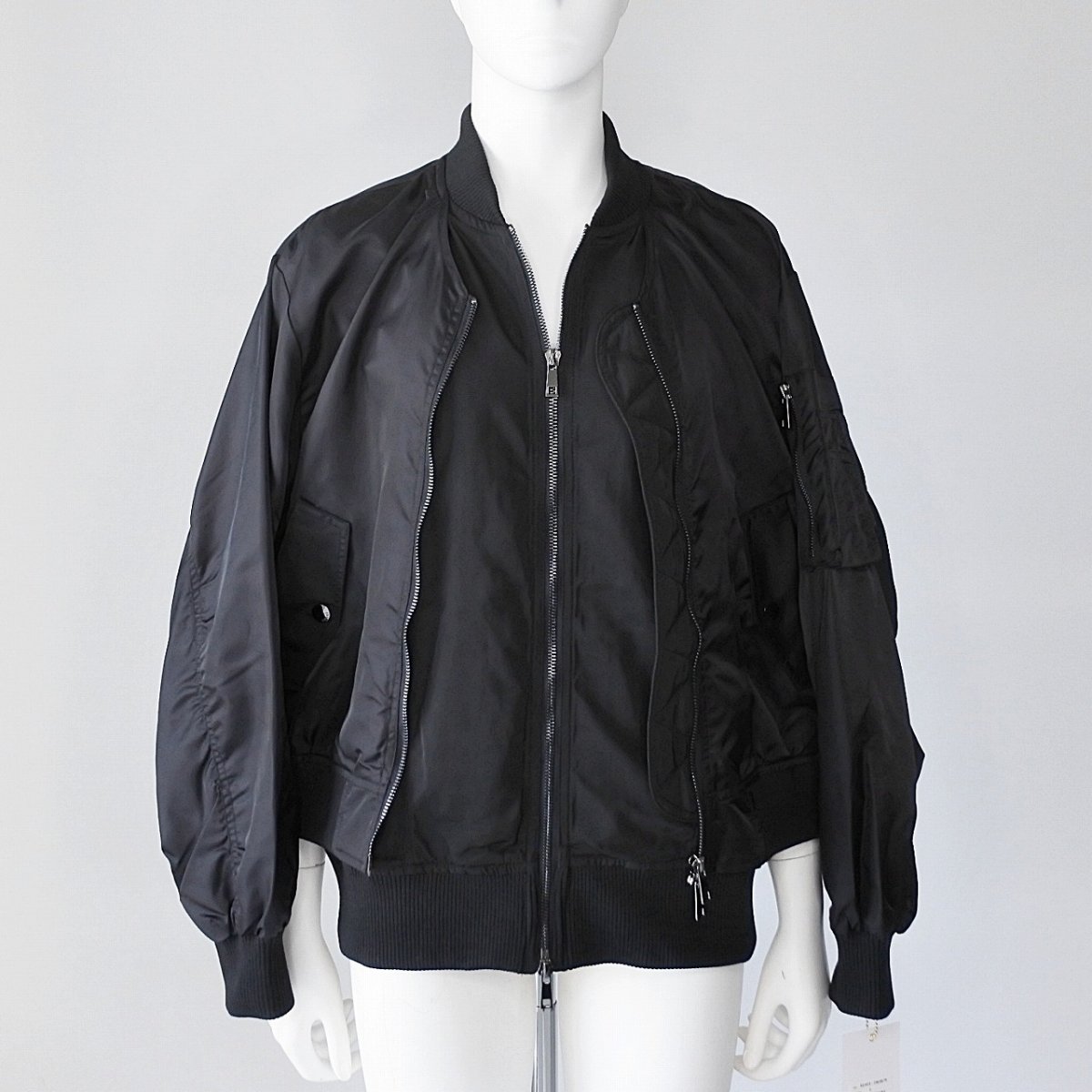 画像1: 《 セットアップ 対応 》【 RISLEY 】 リズレー リズレイ Shoulder MA-1 肩掛け 2way MA1 ナイロン ブルゾン 春秋冬 レディース  (1)
