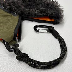 画像12: 予約商品《８/末頃入荷》【 RISLEY x OUTDOOR 】 リズレー リズレイ アウトドア コラボ Triangle fur quilt mini bag エコファー トライアングル ミニ バッグ 春秋冬 レディース  (12)