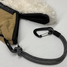 画像10: 予約商品《８/末頃入荷》【 RISLEY x OUTDOOR 】 リズレー リズレイ アウトドア コラボ Triangle fur quilt mini bag エコファー トライアングル ミニ バッグ 春秋冬 レディース  (10)