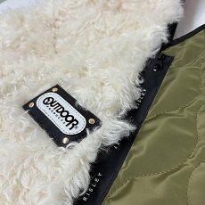 画像11: 予約商品《８/末頃入荷》【 RISLEY x OUTDOOR 】 リズレー リズレイ アウトドア コラボ Triangle fur quilt bag エコファー トライアングル バッグ 春秋冬 レディース  (11)