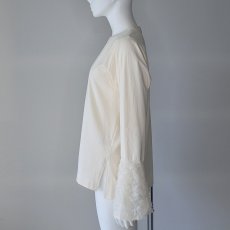 画像4: 【 CHIGNON 】 シニヨン 異素材コンビ カットジャガード カットソー 春秋冬 レディース  (4)