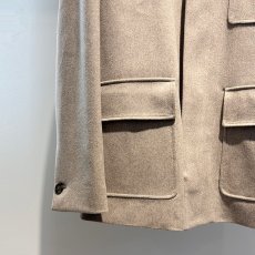 画像3: 《 国内正規品 》【 LARDINI 】 ラルディーニ Loro Piana CAPOLAVORO カポラヴォーロ スーパーファイン メリノウール 100％ ライトメルトン カバーオール コート ジャケット 春秋冬 メンズ  (3)