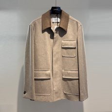 画像1: 《 国内正規品 》【 LARDINI 】 ラルディーニ Loro Piana CAPOLAVORO カポラヴォーロ スーパーファイン メリノウール 100％ ライトメルトン カバーオール コート ジャケット 春秋冬 メンズ  (1)