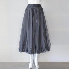 画像1: 【 Dignite Collier 】 ディニテコリエ 異素材コンビ チュール バルーン スカート オールシーズン レディース  (1)