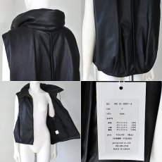 画像6: 【 MARGAUX VINTAGE 】 マルゴー ヴィンテージ フェイクレザー バルーン 中綿 ジレ ベスト 春秋冬 レディース  (6)