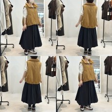 画像7: 【 MARGAUX VINTAGE 】 マルゴー ヴィンテージ フェイクレザー バルーン 中綿 ジレ ベスト 春秋冬 レディース  (7)