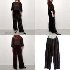 画像7: 【 CHIGNON 】 シニヨン ベロアメッシュ イージー ワイドパンツ 春夏秋 レディース  (7)