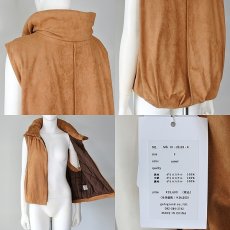 画像6: 【 MARGAUX VINTAGE 】 マルゴー ヴィンテージ フェイクスエード バルーン ジレ ベスト 春秋冬 レディース  (6)