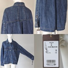 画像6: 【 ayane 】 アヤン ストレッチ ゆったりシルエット Aライン リネン混 Gジャン デニム ジャケット 春夏秋 レディース  (6)
