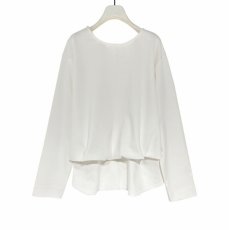 画像4: 【予約商品】《納期：2025年11月上旬〜11月中旬》【 CHIGNON 】シニヨン フロント タックイン プルオーバー カットソー ブラウス 春秋冬 レディース  (4)