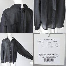 画像6: 【 HERENCIA 】 ヘレンチア ゆったりシルエット バック リボン シアー ブラウス オールシーズン レディース  (6)