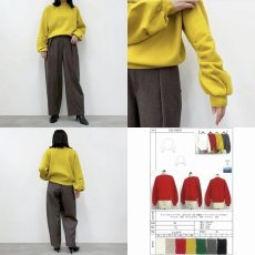 画像7: 【 CYNICAL 】シニカル もちもち ノンチク ウォッシャブル 抗ピリング ボリューム袖 ニット プルオーバー 春秋冬 レディース  (7)